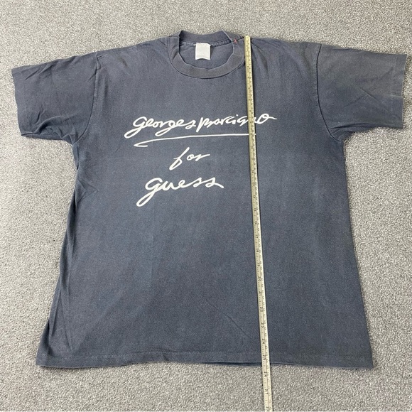 Vintage George’s Marciano For Guess Single Stitched Black Men’s T-Shirt Sz Small - Picture 5 of 8